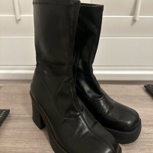 Black Women's Platform Boots
